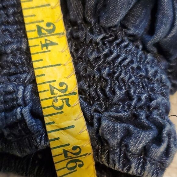 Elite Jeans blue jogger style jean shorts womens 17/18 - Picture 8 of 11